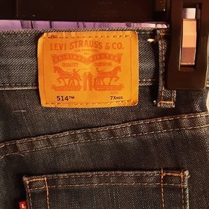 Levis 514 7X reg Jeans dark straight leg like new